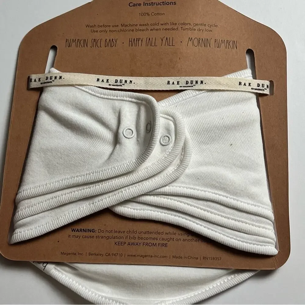 Rae Dunn Baby Graphic Three Bandana Bibs